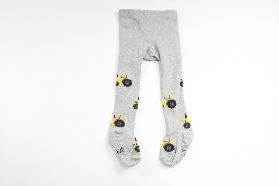 Strumpbyxor med traktorer från Scorpio - Storlek 80/86 - Grå