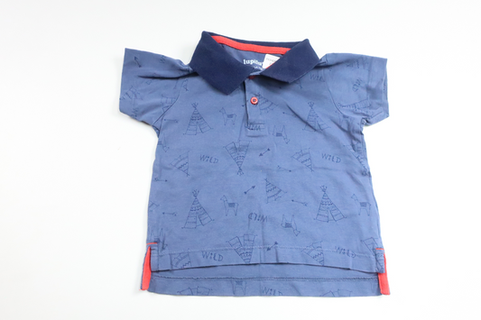 Pikétröja från Lupilu - Storlek 74/80 - Blå