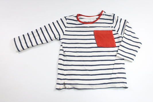 Randig tröja från Cool Club by Smyk - Storlek 74 - Vit