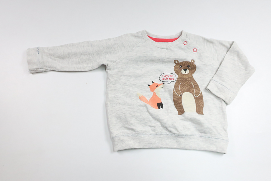 Tröja från Baby Bear Leon - Storlek 62/68 - Grå