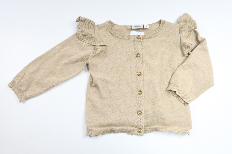 Glittery cardigan from Name It - Size 74 - Yellow