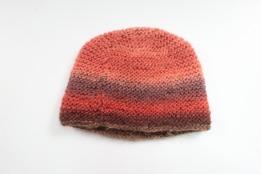 Stickad mössa från Hemstickat - Storlek 50/56 - Orange