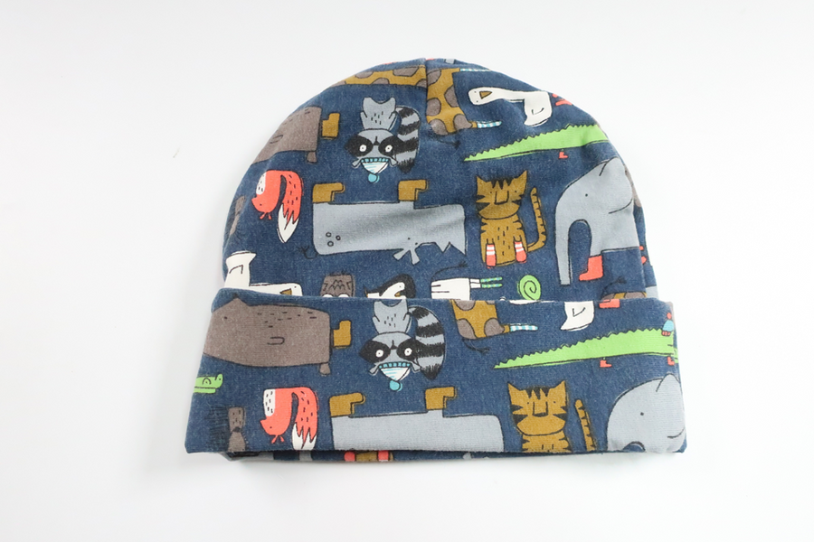 Mössa från Hemsytt - Storlek 62/68 - Marinblå