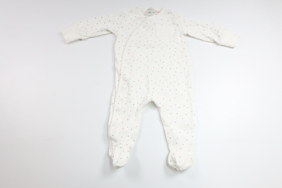 Pyjamas med stjärnor från Zara - Storlek 62 - Benvit