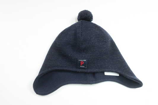 mössa i ullmix från Polarn o. Pyret - Storlek 48/50 - Marinblå