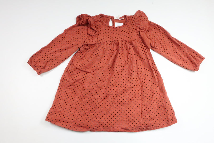 Prickig klänning från Zara - Storlek 104 - Orange