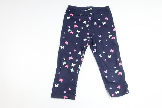 Short pants with butterflies from H&M - Size 122 - Navy blue