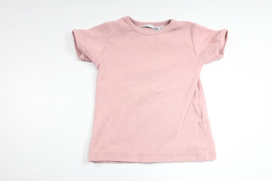 Ribbad t-shirt från Lager 157 - Storlek 120 - Rosa