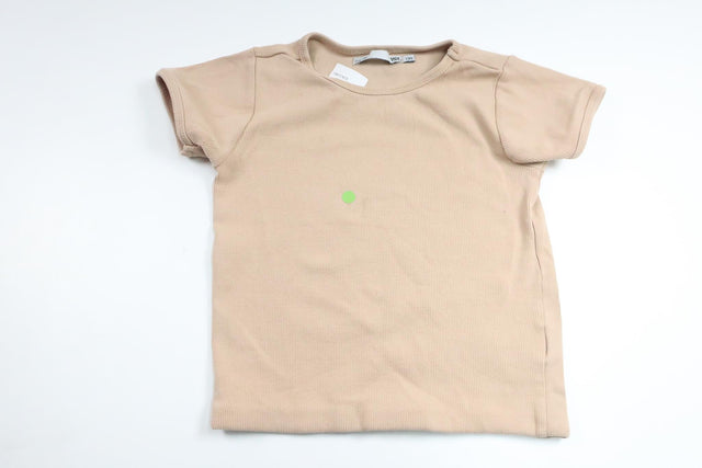 Ribbad t-shirt från Lager 157 - Storlek 130 - Beige