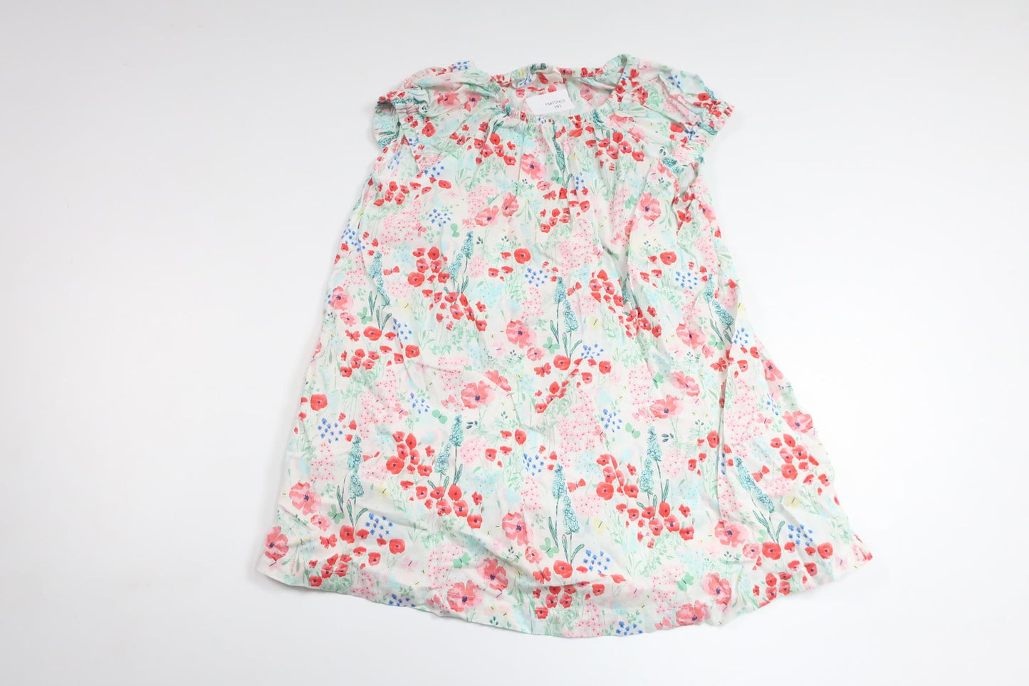 Blommig klänning från H&M - Storlek 86 - Vit