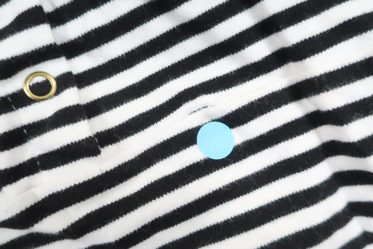 Randig klänning från H&M - Storlek 74 - Svart