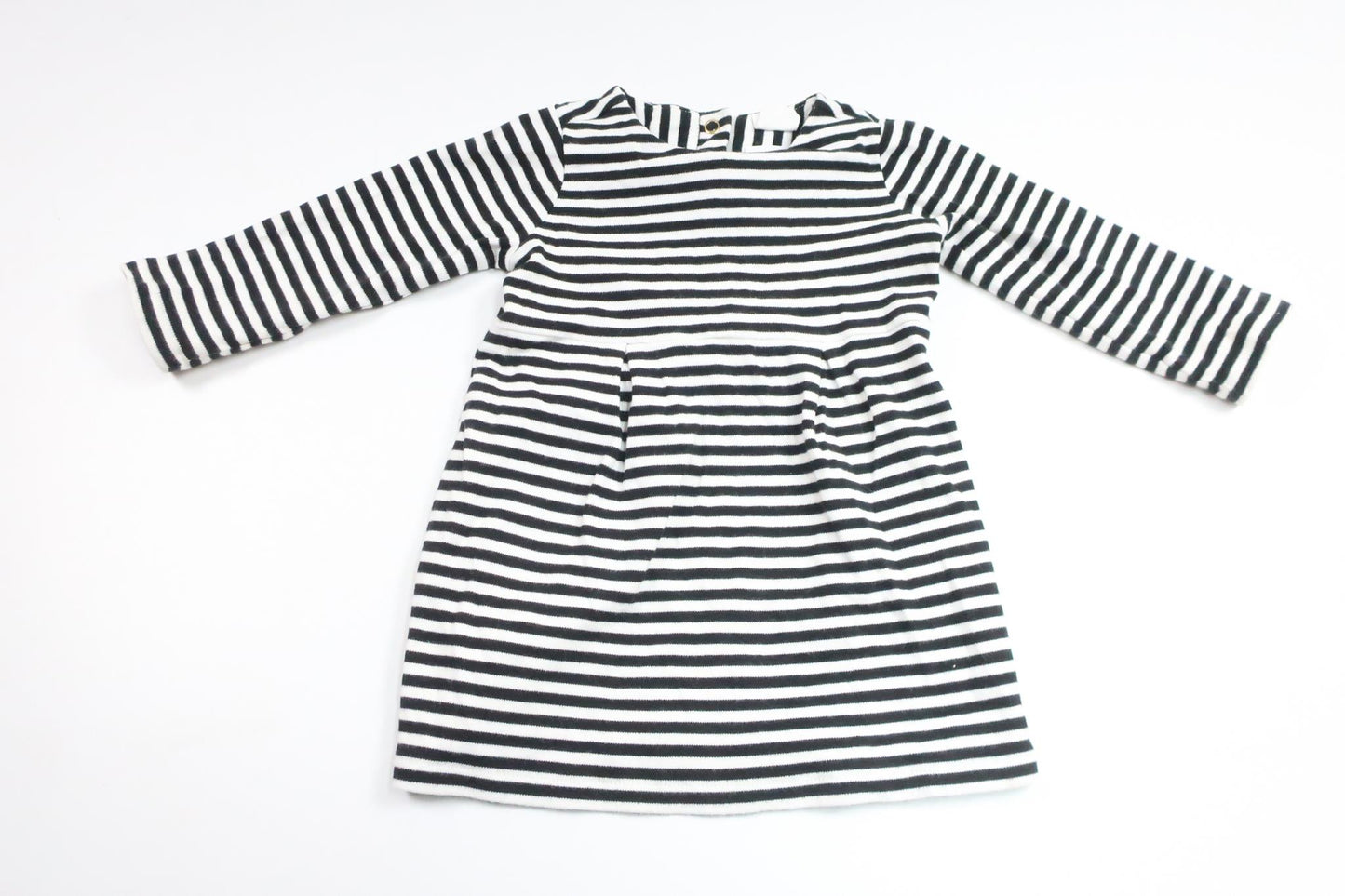 Randig klänning från H&M - Storlek 74 - Svart