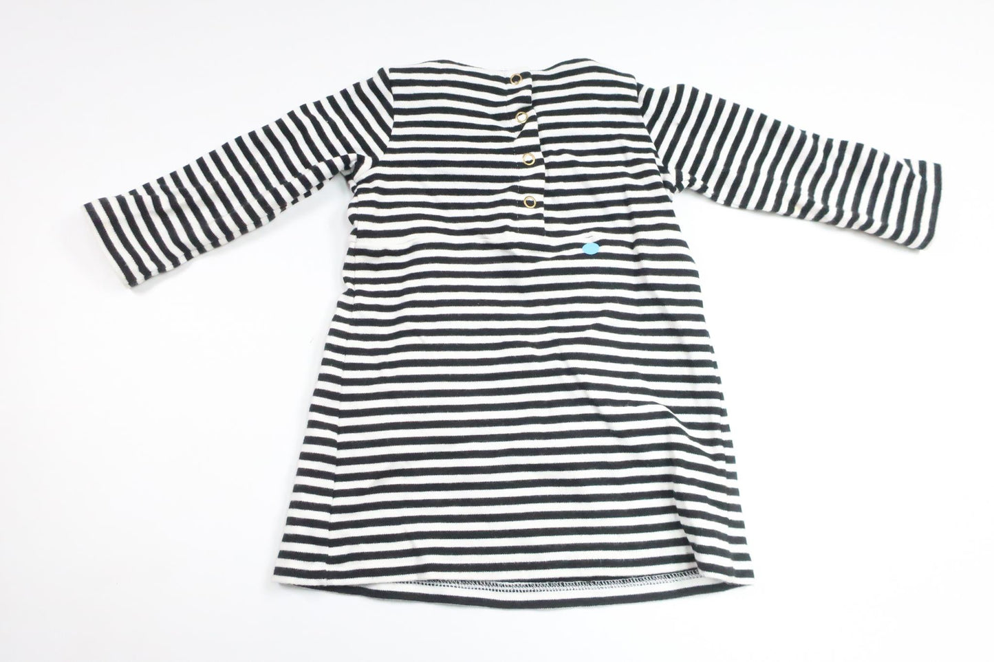 Randig klänning från H&M - Storlek 74 - Svart