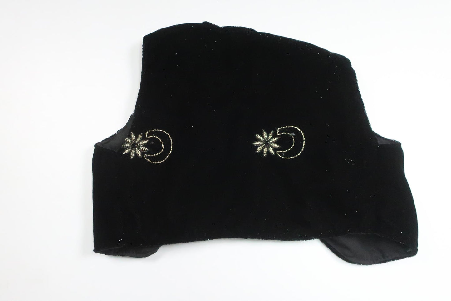 Väst i velour från Okänt - Storlek 74/80 - Svart