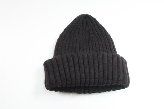 Ribbad mössa från Lager 157 - Storlek 68/74 - Svart