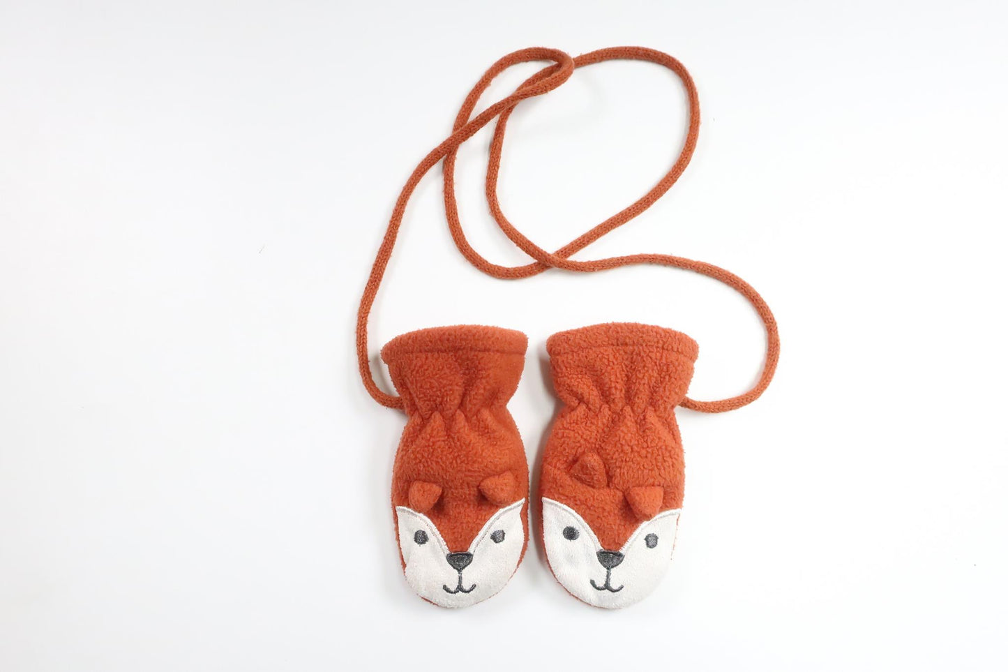 Fleecefodrad mössa "Räv" från Lindex - Storlek 62/68 - Orange