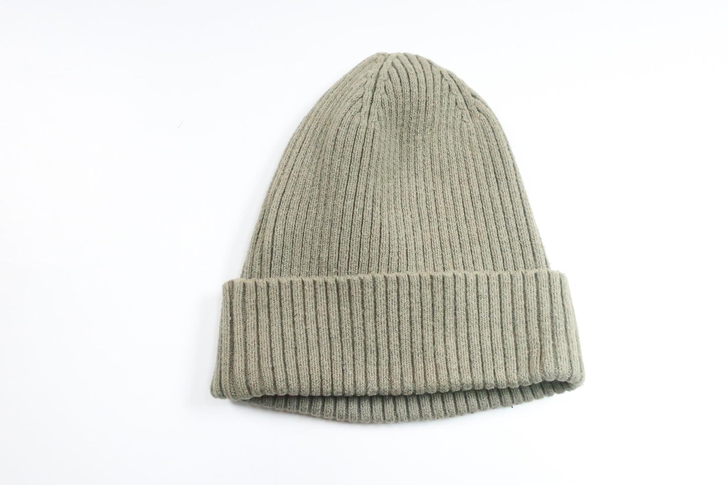 Ribbed knit hat from Lindex - Size 48/50 - Green