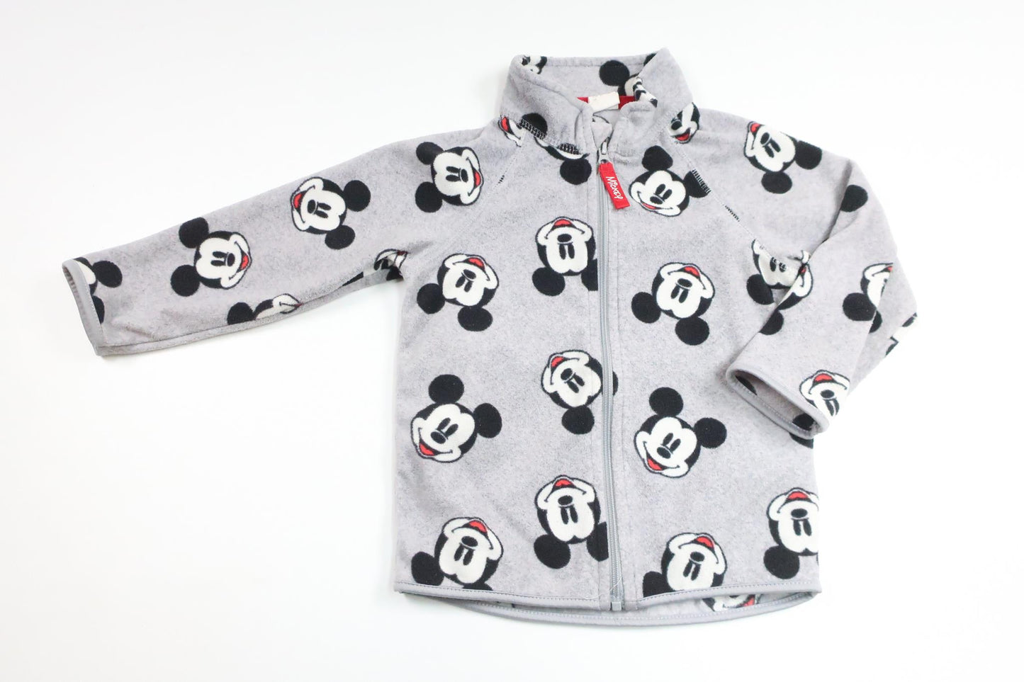 Fleecejacka med Musse Pigg från H&M - Storlek 86 - Grå