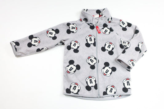 Fleecejacka med Musse Pigg från H&M - Storlek 86 - Grå