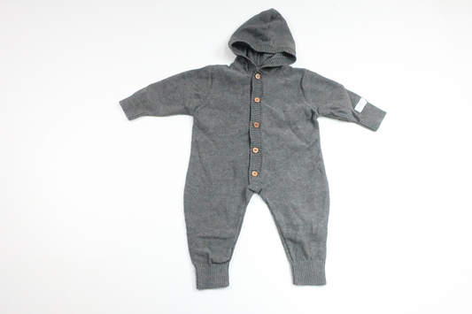 Stickad overall från Tiny One - Storlek 56 - Grå