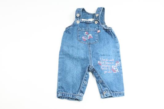 Hängselbyxor från Name It - Storlek 56 - Denim