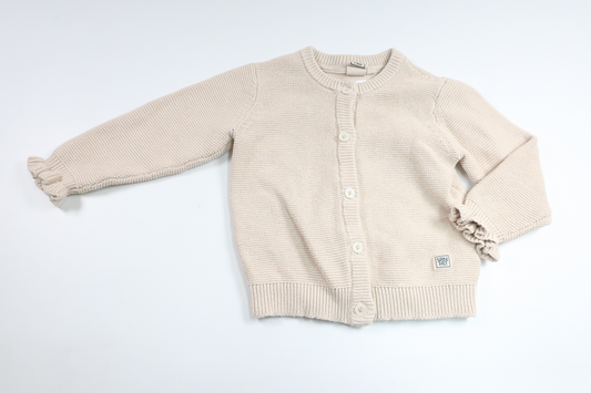 Stickad kofta från SRNHLT - Storlek 86 - Beige