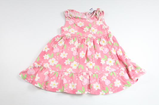 Blommig klänning från Mawi Collection - Storlek 74 - Rosa