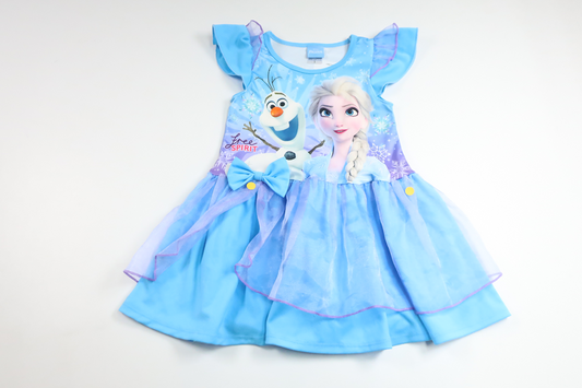Tyllklänning med Frost från Disney - Storlek 80/86 - Blå