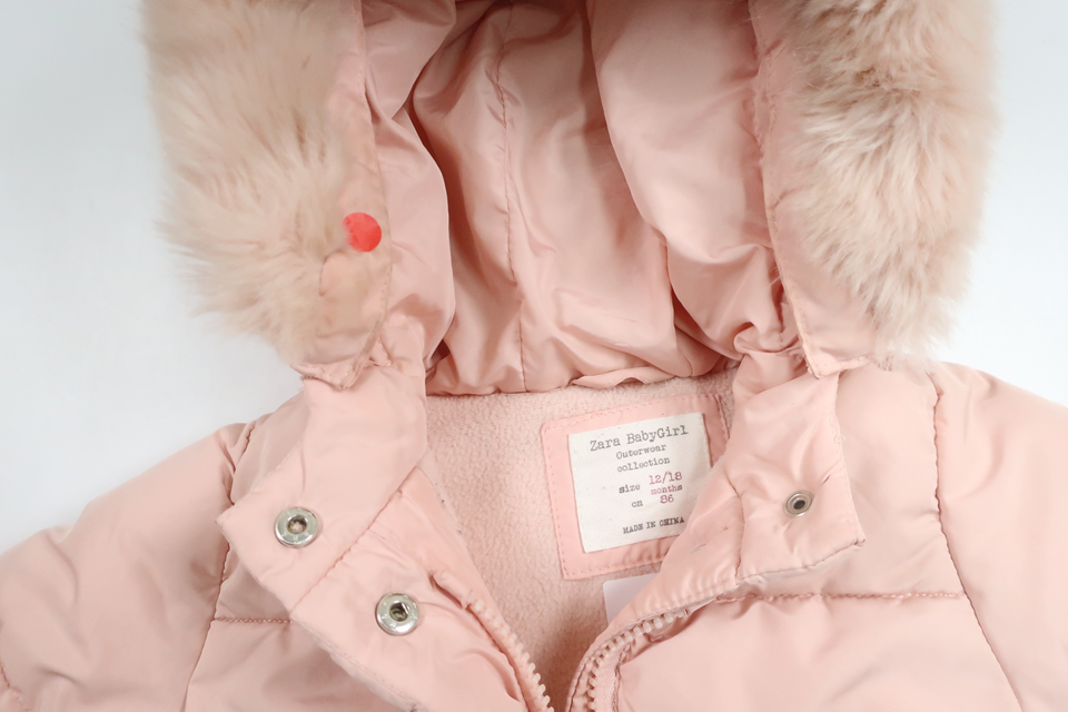 Vadderad jacka från Zara - Storlek 86 - Rosa