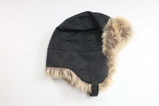 Fleecefodrad vintermössa från H&M - Storlek 86 - Svart