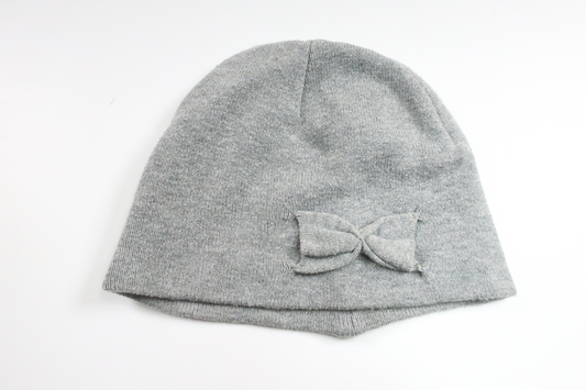 Mössa med rosett från Polarn o. Pyret - Storlek 48/50 - Grå