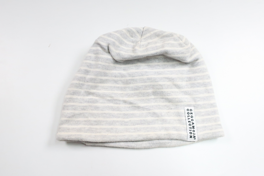 Randig mössa från Geggamoja - Storlek 74/80 - Grå