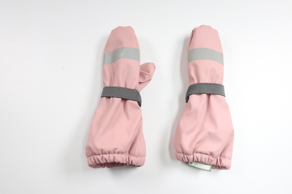 Fleecefodrade regnvantar från Strova - Storlek 86/92 - Rosa