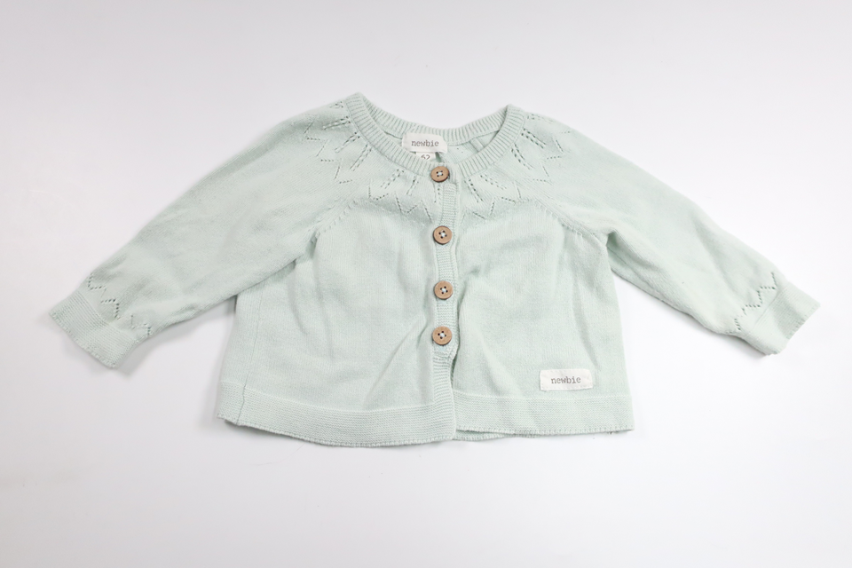 Stickad kofta från Newbie - Storlek 62 - Blå