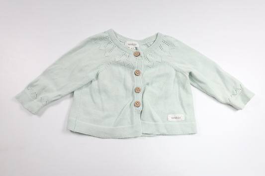 Stickad kofta från Newbie - Storlek 62 - Blå