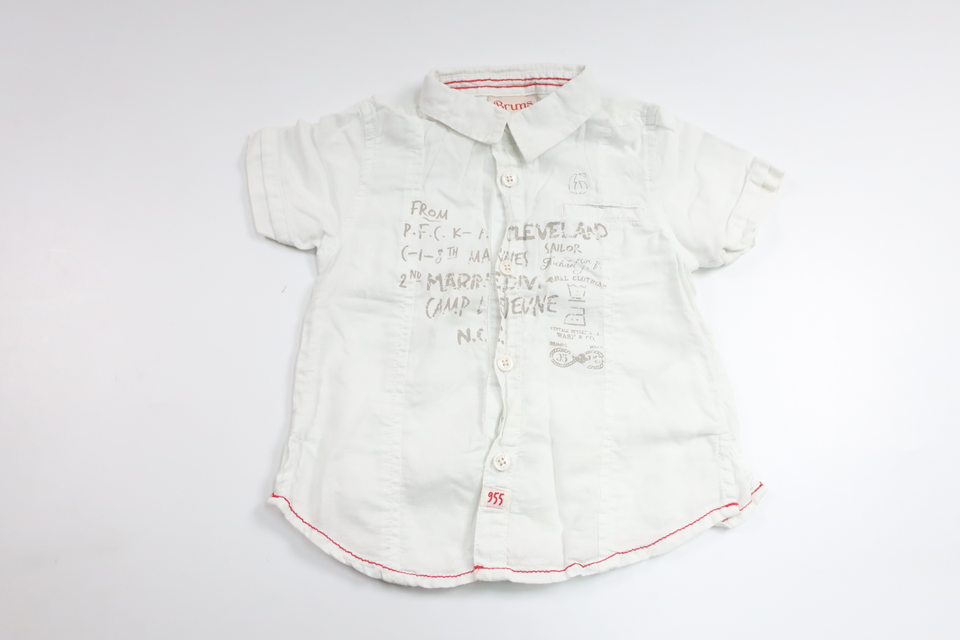 Skjorta från Brums - Storlek 74/80 - Vit