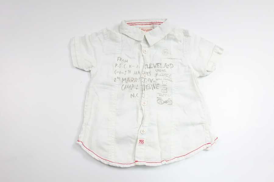 Skjorta från Brums - Storlek 74/80 - Vit