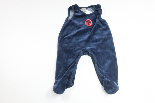 Jumpsuit i fleece från Kanz - Storlek 56 - Marinblå