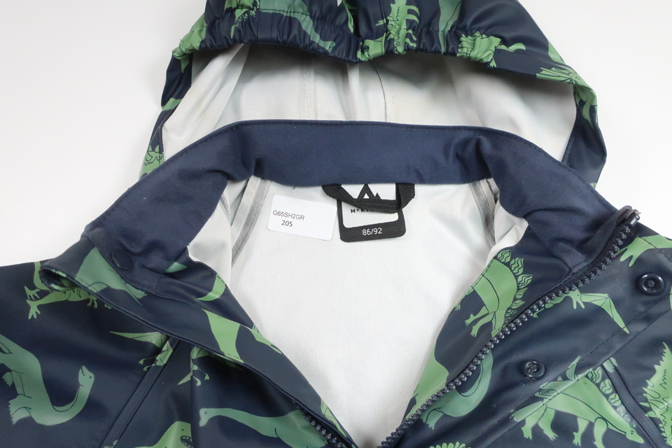 Regnjacka med dinosaurier från McKinley - Storlek 86/92 - Marinblå