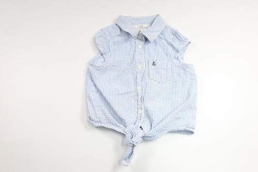 Randig blus från H&M - Storlek 98 - Blå