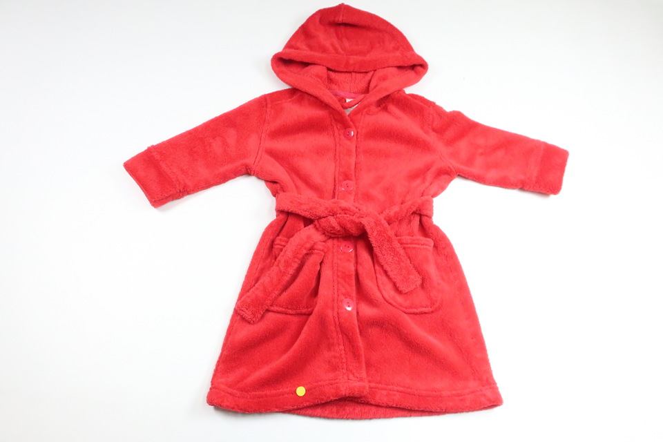 Badrock/Morgonrock från Okänt - Storlek 86/92 - Röd