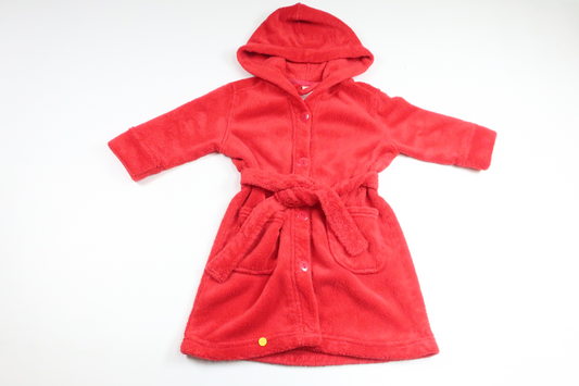 Badrock/Morgonrock från Okänt - Storlek 86/92 - Röd