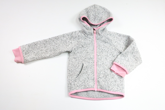 Munkjacka i fleece från H&M - Storlek 92 - Grå