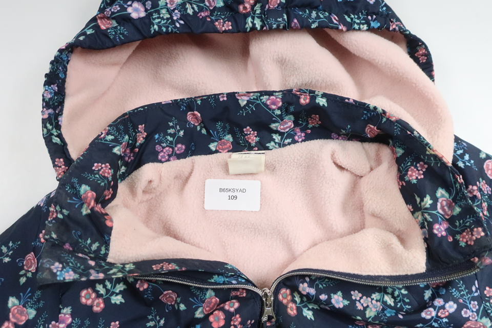 Fleecefodrad vindjacka från H&M - Storlek 86 - Marinblå