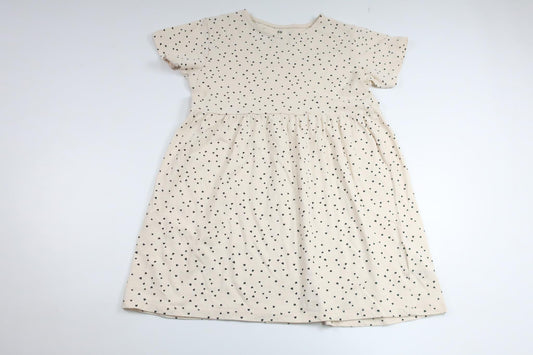 Klänning med hjärtan från H&M - Storlek 110/116 - Benvit