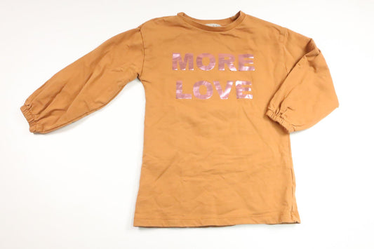 Sweatshirtklänning från Amy & Lucy - Storlek 110/116 - Brun