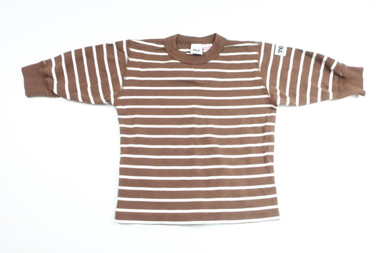 Randig tröja från Polarn o. Pyret - Storlek 62 - Brun