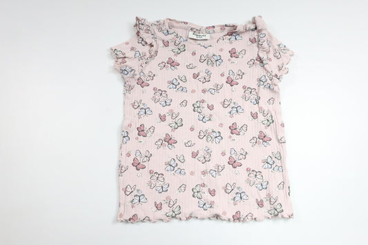 tröja med fjärilar från Kappahl - Storlek 98/104 - Rosa