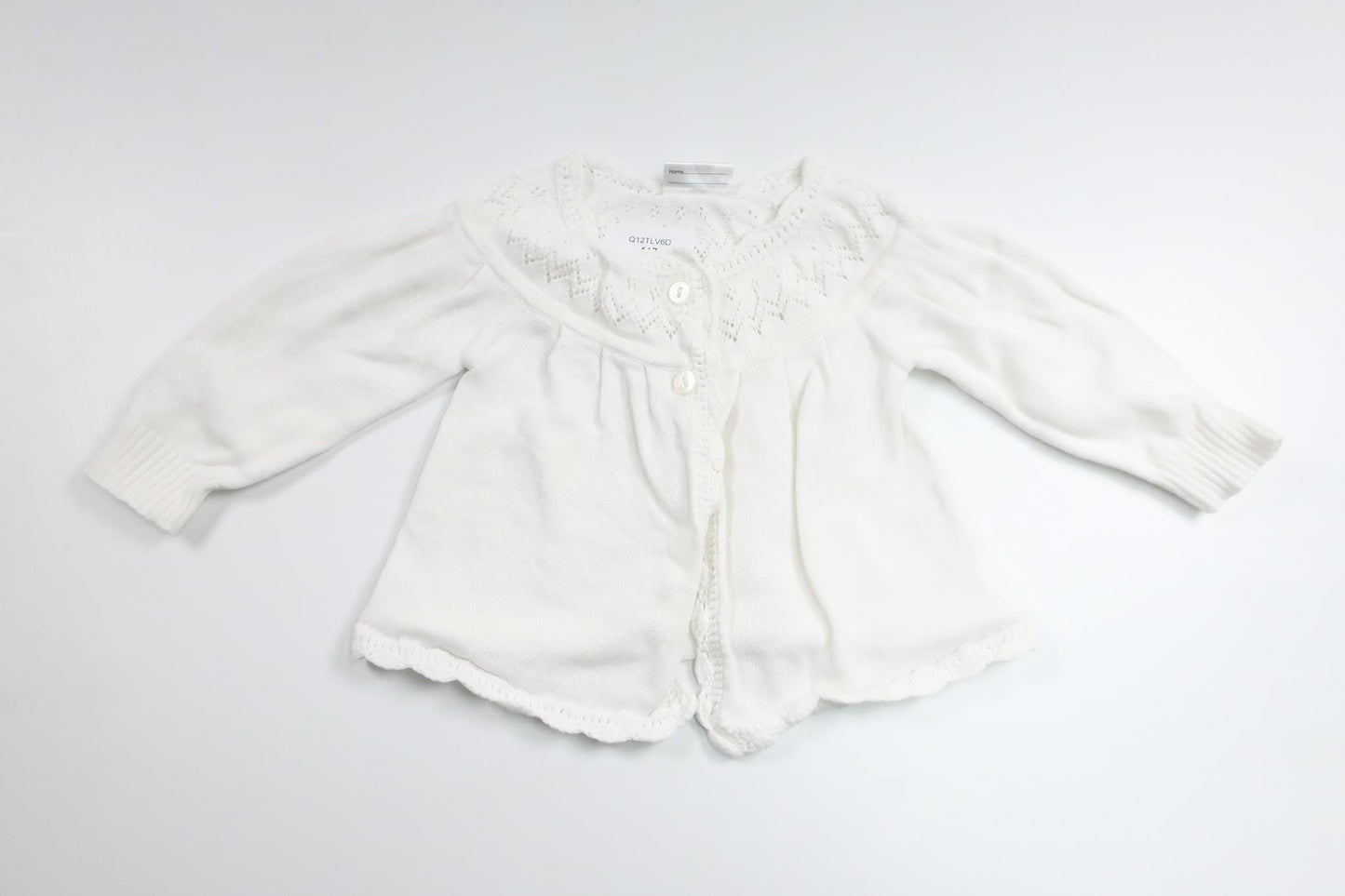 Stickad kofta från Kappahl - Storlek 56 - Vit