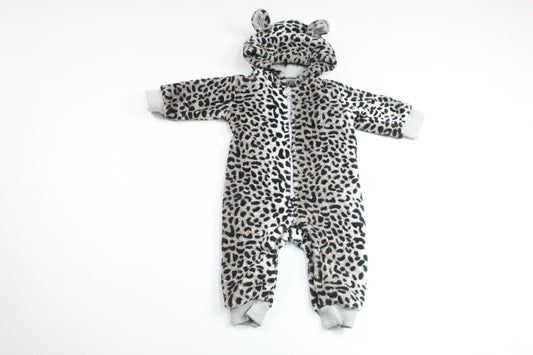 Fleeceoverall från Lindex - Storlek 62 - Grå